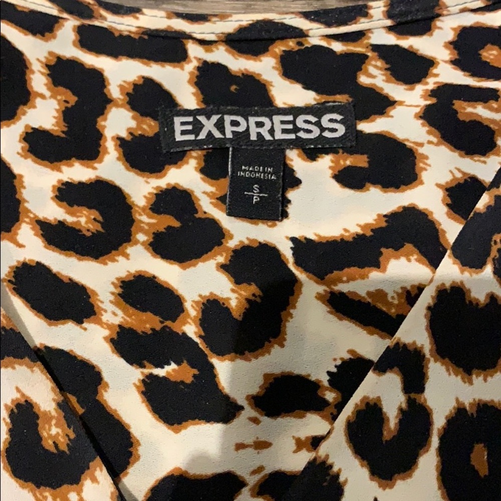 Express Cheetah Button Down - image 2